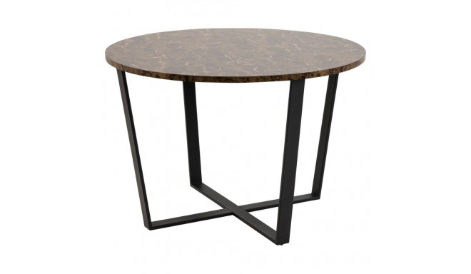 Söögilaud AMBLE Ø110 cm, pruun marmor