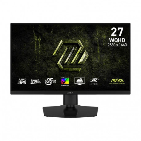 MSI LCD Monitor||27 "|2560 x 1440 pixels|Wide Quad HD|Native aspect ratio 16:9|LCD|Flat|MAG274QPFE20