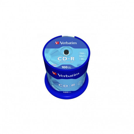 Verbatim 43411 CD-R 700MB 52X Extra Protection Surface Discs (100 pcs/Pack)