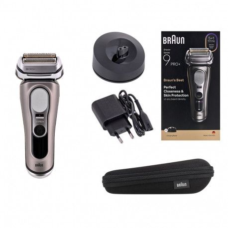 Electric Shaver - Braun Series 9 Pro+ 9615S, 6 Blades, Waterproof, Black/Grey