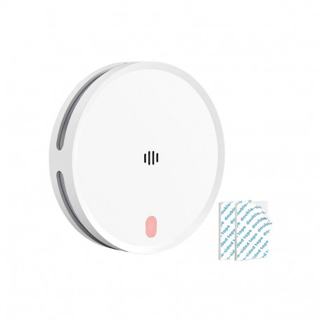 Smart Smoke Detector - Meross MA151HMATRI-EU Dual-Optical Detection, Smartphone Control, White