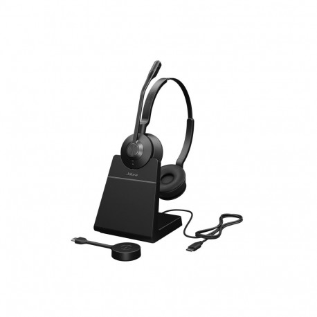 JABRA Engage 55 SE Stereo headset UC Link 400c DECT adapter USB-C Engage 55 Deskstand 1.2m USB-C to 