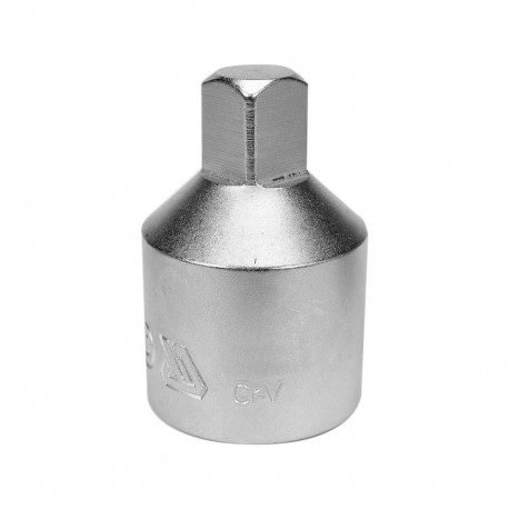 Yato adapter 3/8''-1/2'' YT-3854, 35mm, 1/2'' (12.7mm), 3/8'' (9.5mm), 17mm, CrV 50BV30, chrome plat