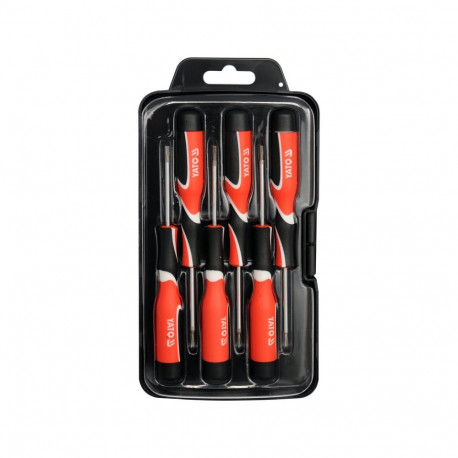 Yato Precision Screwdriver Set YT-25862, 6pcs, Torx, magnetized, 57-61 HRC, S2, etched, precise, spe