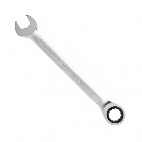Hogert Combination Ratchet Spanner HT1R022, 22mm, 72T, durable, 15° offset, CrV steel