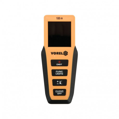 Vorel Laser Distance Meter 100M 81795, 0.05-100m, ±2mm, 10 memory, IP54, 2x1.5V AAA, red laser point