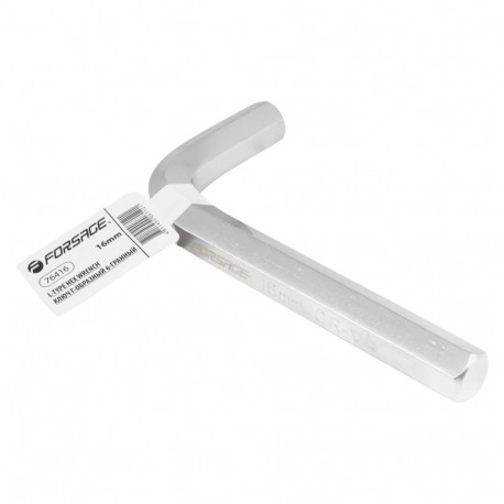 Forsage L-shaped Hex Key F-76416, 16mm, CrV, anti-corrosive, 150mm, semi-professional