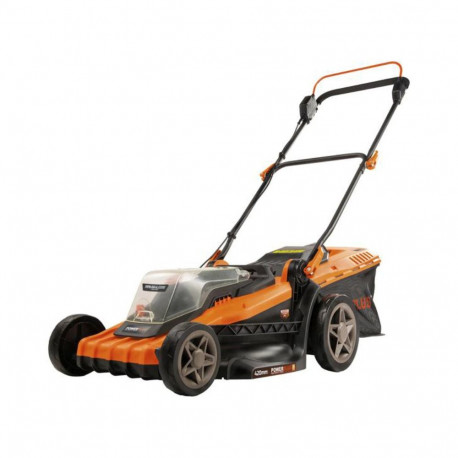 Powerplus POWDPG75610 cordless lawn mower for grass cutting 40V 420mm brushless 25-75mm for lawn up 