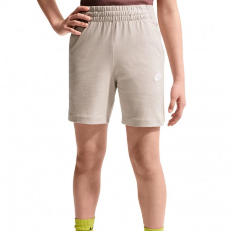 Spodenki dla dzieci Nike Sportswear Club kremowe FZ5512 236 XL