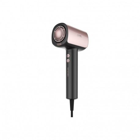 Cecotec föön DryGlam Nano Plasma 1600W 3 temperatuuritaset ioonifunktsioon difuuserotsik, must/roosa