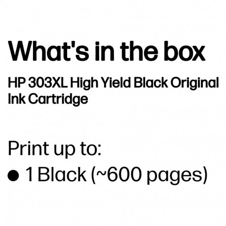 HP 303XL T6N04AE must tint kuni 600 lehte ISO/IEC 24711