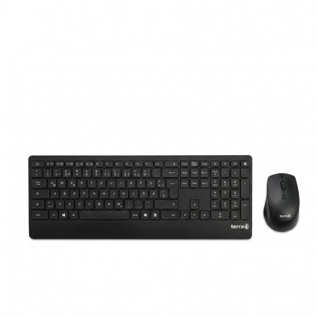 TERRA Desktop 4000 juhtmevaba AES [DE] USB must Copilot klaviatuur ja hiir, QWERTZ, 105 klahvi