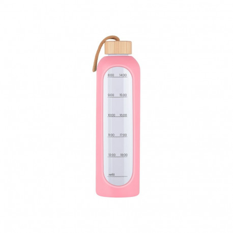 KiCA Hydro Glass Sports Bottle 1000 ml - Pink