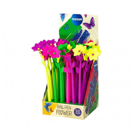 BALL PEN BLUE INK 0.7MM FLOWER