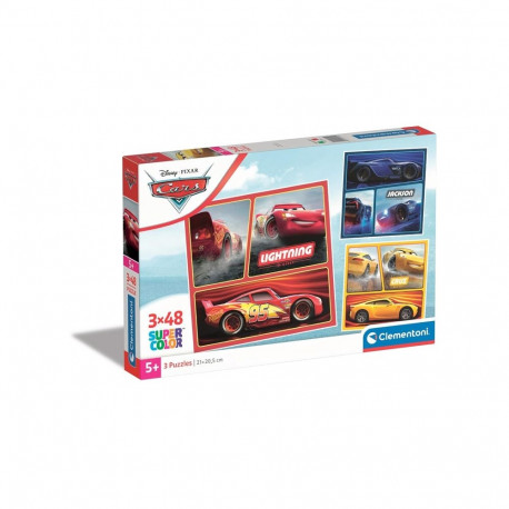 PUZZLE CLEMENTONI 3X48 CARS 25305