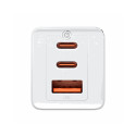 Baseus "GaN5 Pro wall charger 2xUSB-C + USB, 65W White"