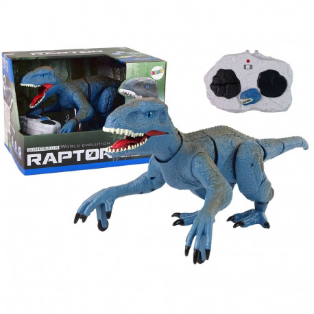 juhtmejuhtimisega dinosaurus velociraptor heli möirged sinine