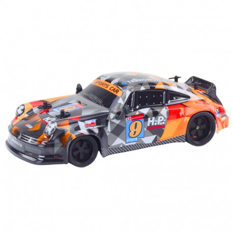 RC 1:18 kummist ratastega drift oranž kaugjuhitav auto