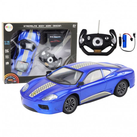 Auto Zdalnie Sterowane RC 1:16 Światła Niebieski