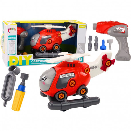 helikopter kokkupandav DIY punane