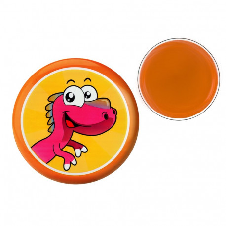 frisbee lendav taldrik dinosaurusega oranž 20 cm