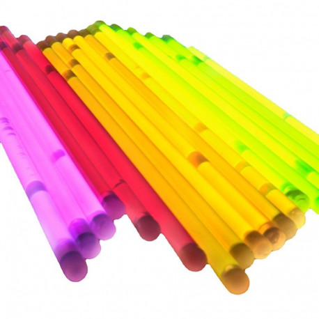 fluorestseeruvad käepaelad 100 tk mitut värvi pimedas helendavad