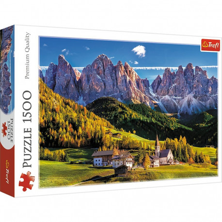 Puzzle - 1500 - Val di Funes org - Dolomiidid - Itaalia - Trefl 26163