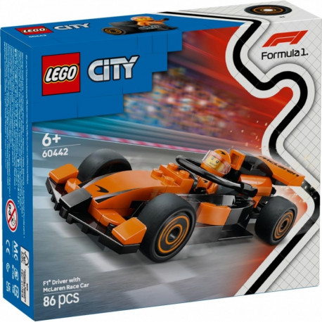 Klocki city 60442 F1 juht ja McLaren vormelauto