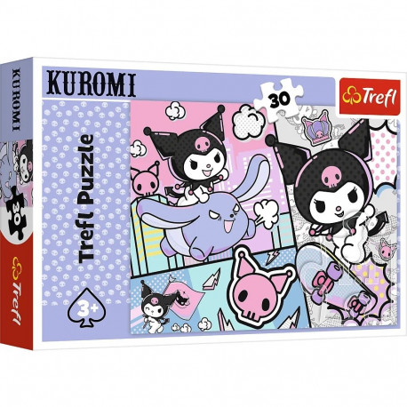 Puzzle - 30 - Zabawy z Kuromi - Hello Kitty - Trefl 18325