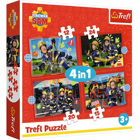 Trefl pusle 34632 4-ühes (12, 15, 20, 24) Päästja Sami seiklused