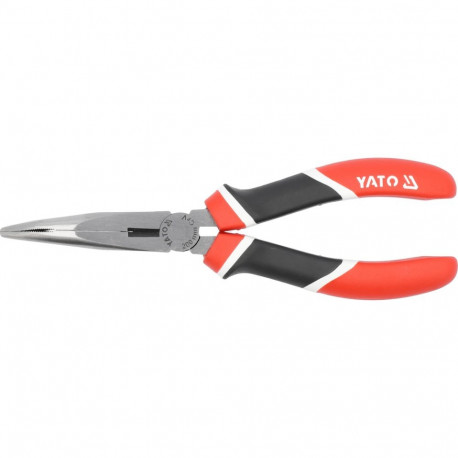 Yato Bent Nose Pliers YT-1946, 200 mm, 55CrV, 58-62 HRC, 44-50 HRC, with ground, ergonomic handle