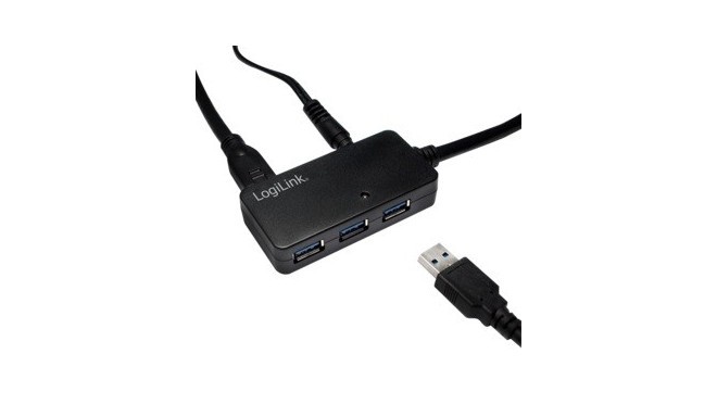 Active3 USB3.0 to 10m active repeater cable with 4xUSB hub