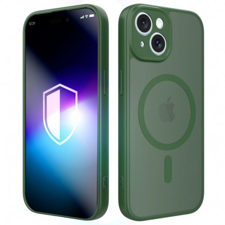 3mk Misty MagCase for iPhone 14 - green
