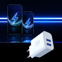 3mk FlowPower 10W 2.4A 2A Wall Charger - White