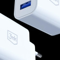 3mk FlowPower 10W 2.4A 2A Wall Charger - White