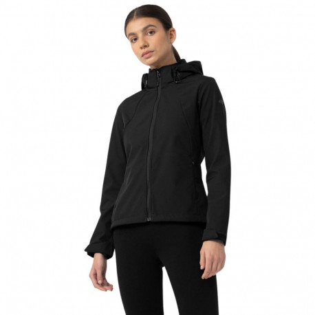 Kurtka damska 4F softshell głęboka czerń H4Z22 SFD001 20S