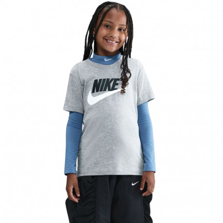 Koszulka dla dzieci Nike Sportswear szara FZ5178 064 XL