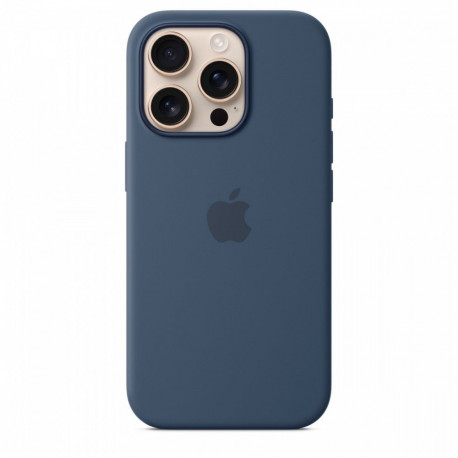 Silikoonümbris iPhone 16 Pro MagSafe, teksasinine