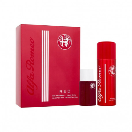 Alfa Romeo Red Eau de Toilette (15ml) (Edt 15 ml + Body Spray 150 ml)