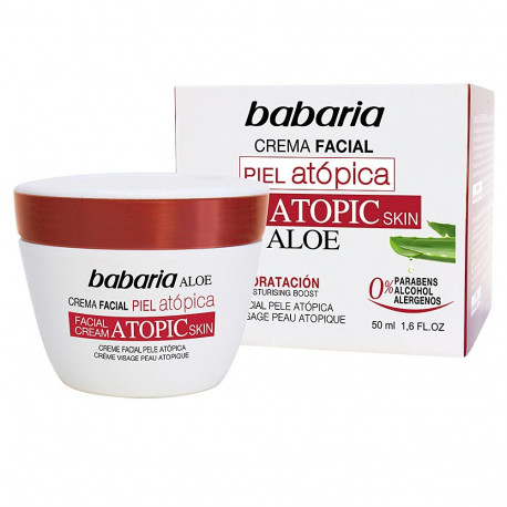 BABARIA PIEL ATOPICA aloe vera crema facial 0% 50 ml