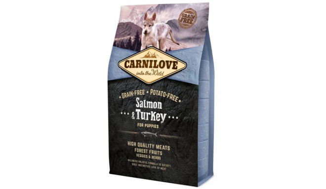 Carnilove dry food for puppies salmon & turkey 4kg