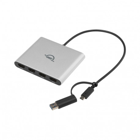 OWC kuvaadapter USB-C nelja HDMI-pordiga 4K DisplayLink