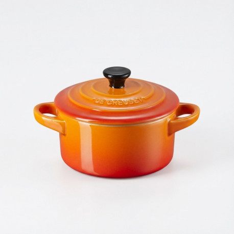 "4x1 Le Creuset Mini Braeterset m.Deckel 10x5cm ofenrot"