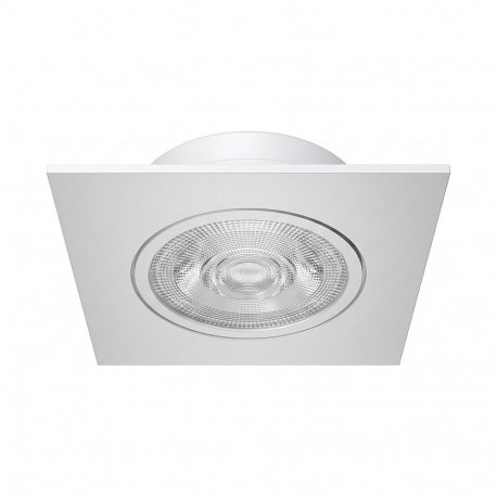 Synergy 21 LED Helios valge ruudukujuline suunatav süvistatav laevalgusti, neutraalne valge