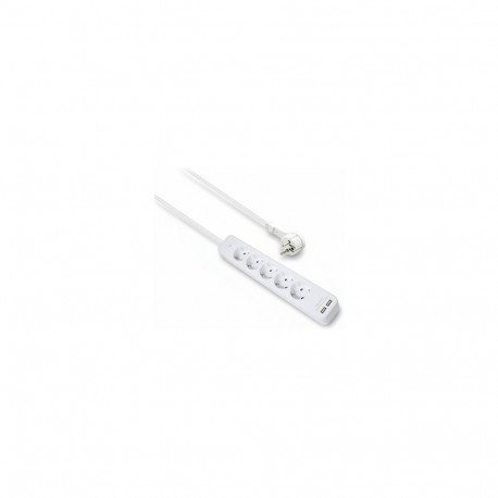 "helos Steckdosenleiste ADVANCED, 5-fach, USB-Charger wei, 1,5m, mit Schalter"