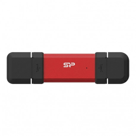 Silicon Power mälupulk DS72 500GB USB-A/USB-C 1050/850MB/s, punane