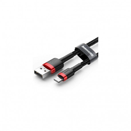Baseus Lightning Cafule Cable 1.5A 2m Red + Black (CALKLF-C19)