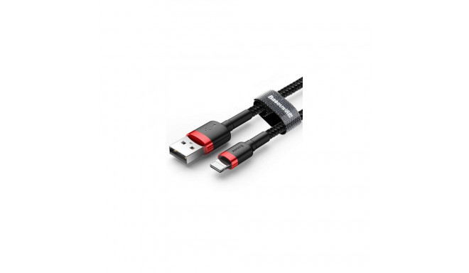 Baseus Lightning Cafule Cable 1.5A 2m Red + Black (CALKLF-C19)