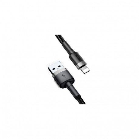 Baseus Lightning Cafule Cable 2.4A 1m Gray + Black (CALKLF-BG1)