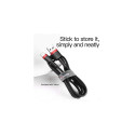 Baseus Lightning Cafule Cable 1.5A 2m Red + Black (CALKLF-C19)